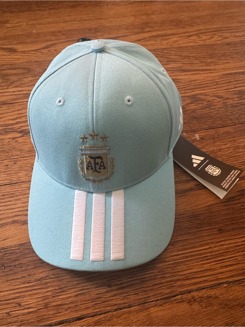 Argentina National Team adidas Unisex Team Snapback Hat - Light Blue.